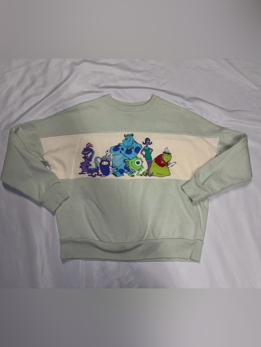 Her Universe Pixar Monsters Inc Light Mint Green Hoodie Lot I